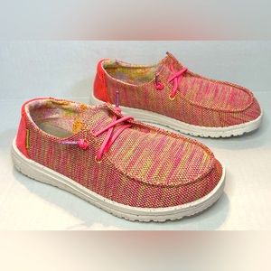 Hey Dude Wendy Sox Glow Cream | Shoes Slip on Loafers | Pink Women’s Us Size 7